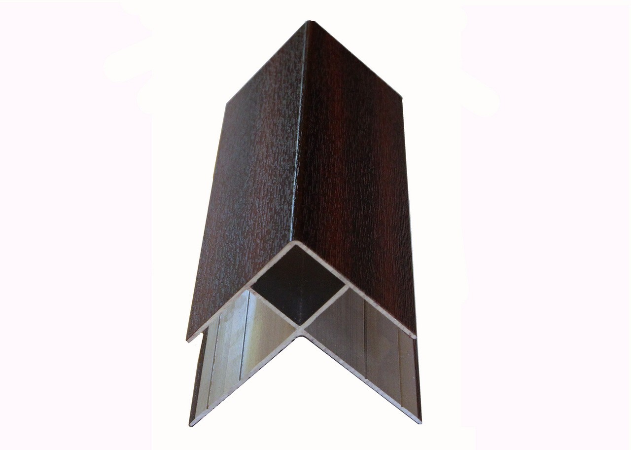 Универсальный профиль алюминиевый 3м внешний угол цвет Орегон